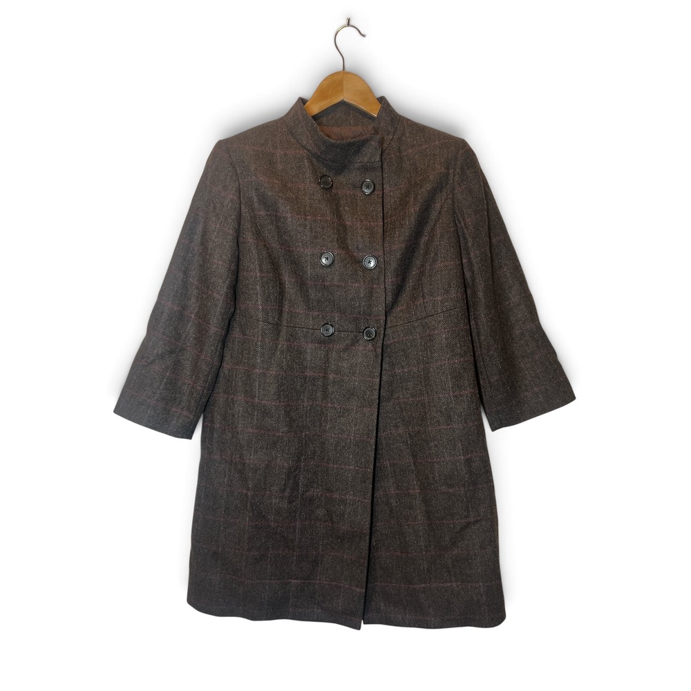 Brooks Brothers Scottish Wool Bemberg Lined Car Coat Robert Noble Double Mock 14